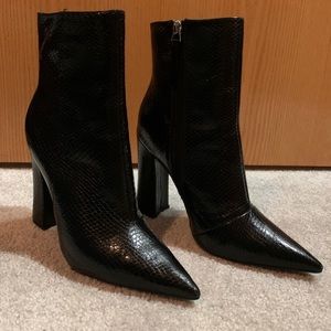 Topshop Snakeskin Booties